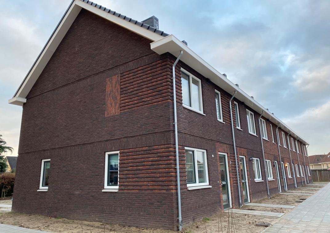 Zijaanzicht rijtjeswoning