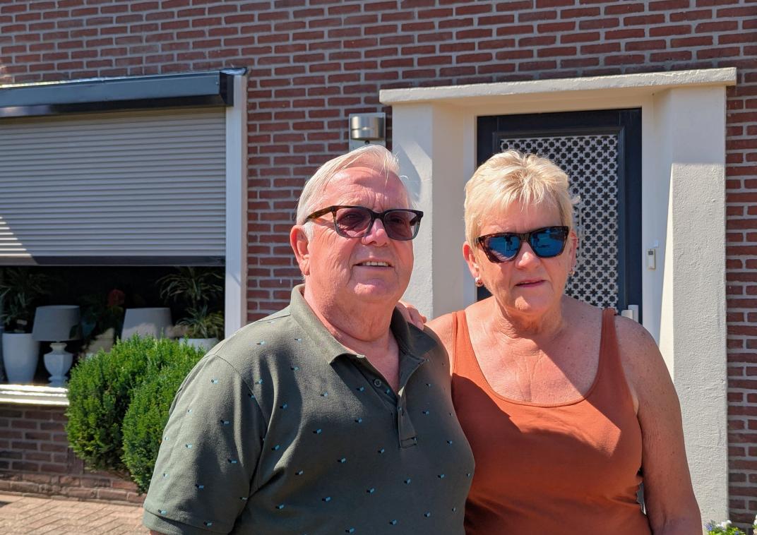 Jan en Willemien voor hun woning