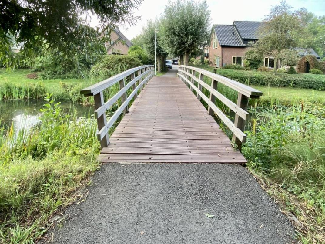 Beeld van de brug aan Zuiderkruis dat wordt vervangen. 