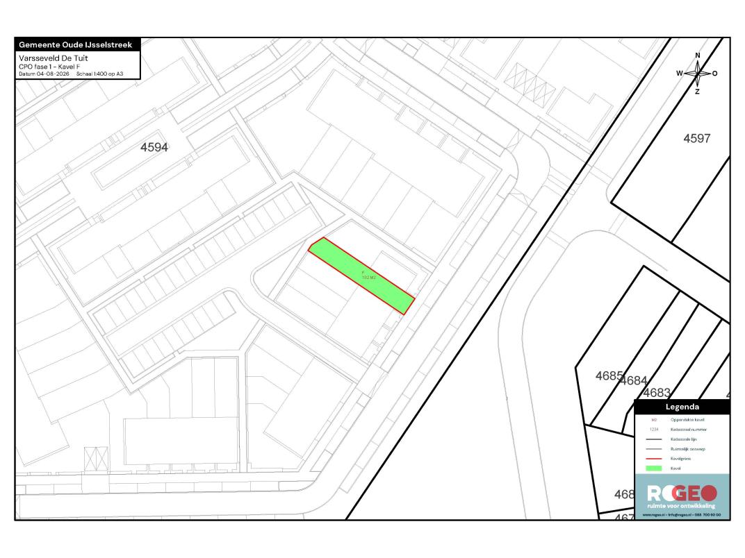 Fase 1 - Verkaveling kavel F