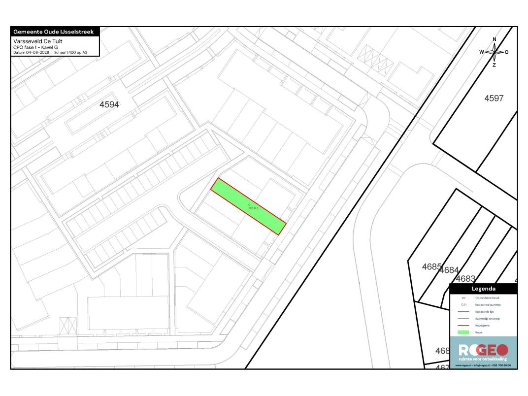 Fase 1 - Verkaveling kavel G