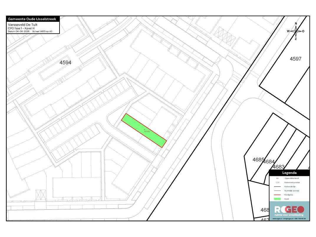 Fase 1 - Verkaveling kavel H