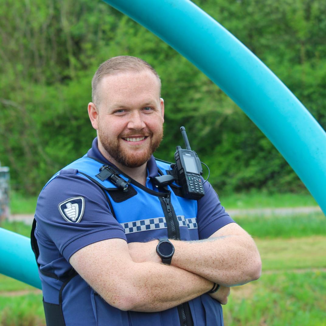 Portretfoto: handhaver Jesse van Aken